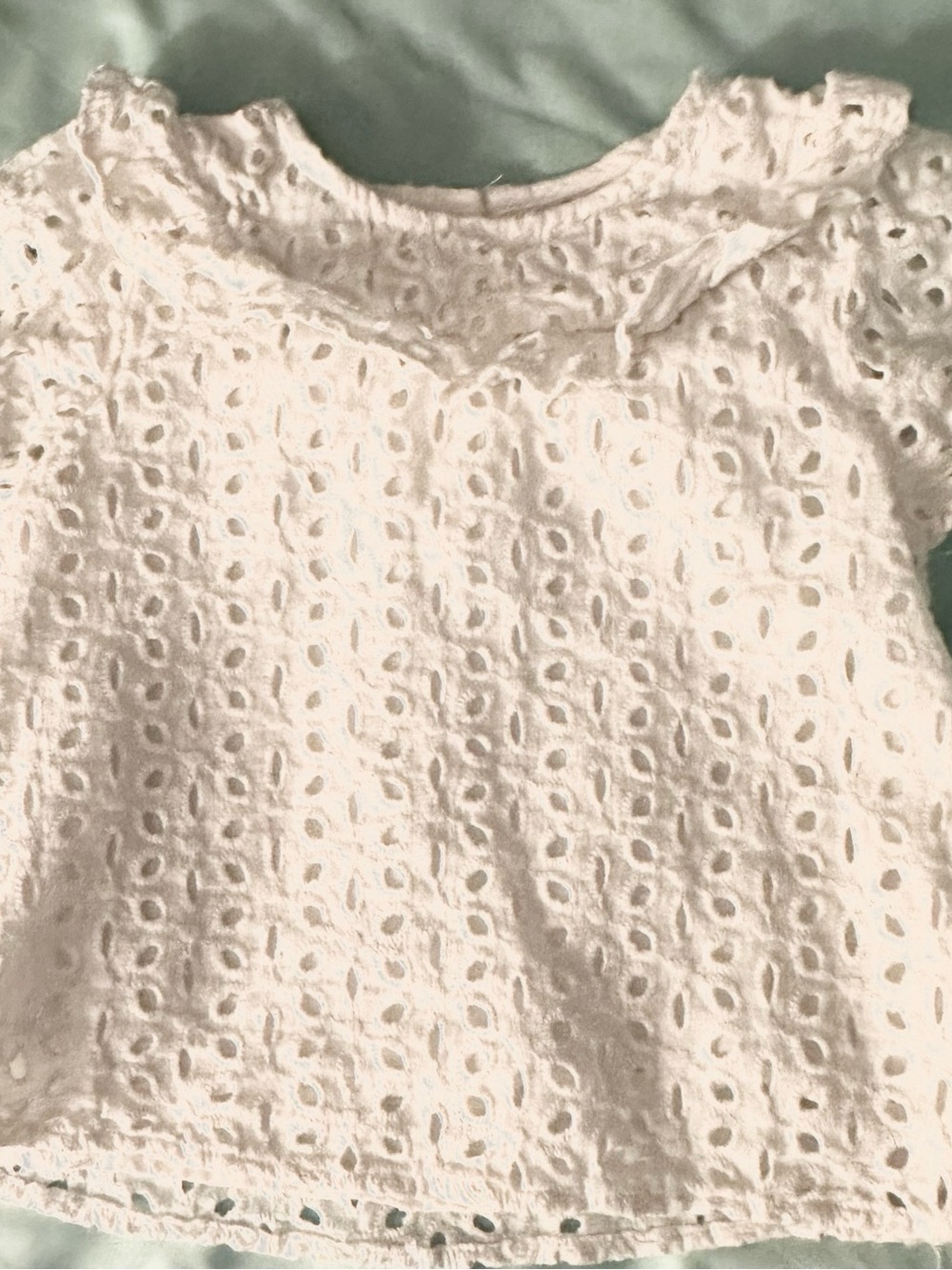 Koala Kids White Eyelet Short Sleeve Dress